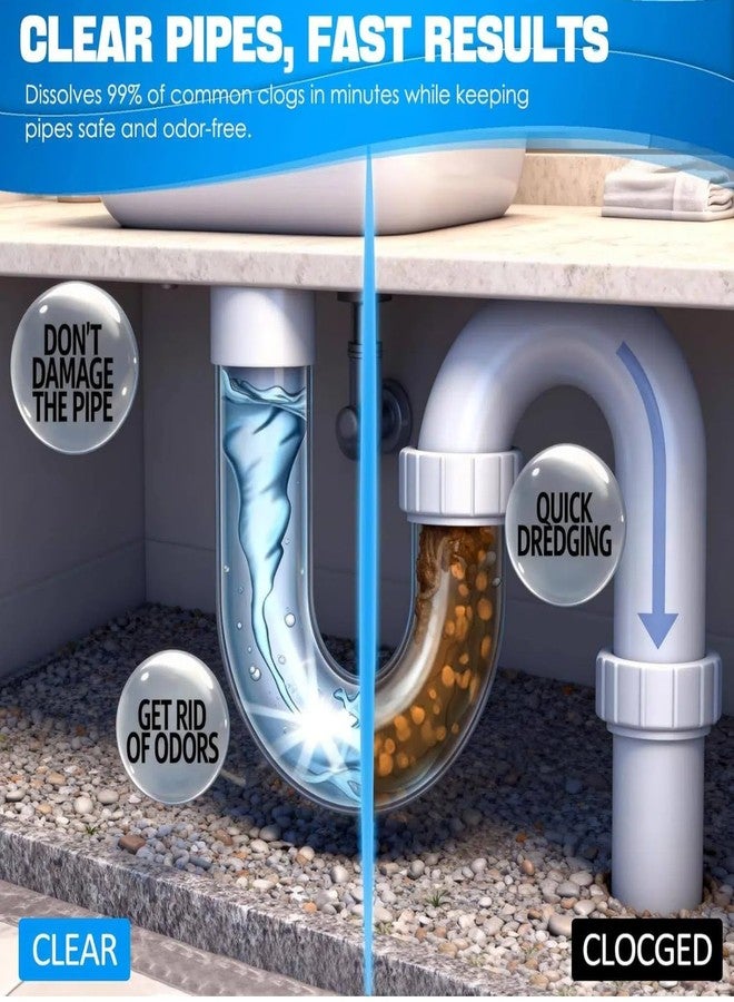 PickZone Pipe Bobo Drain Cleaner - Pipe Bobo Drain Cleaning, Powerful Unclogging, Clog Remover, Shower, Tub, Compatible with All Pipe (4Pcs, Fl Oz, 42.4) - Image 2